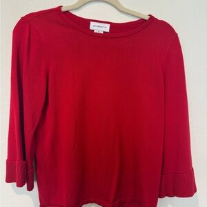 Liz Claiborne Women's Scarlet Long Sleeve Top